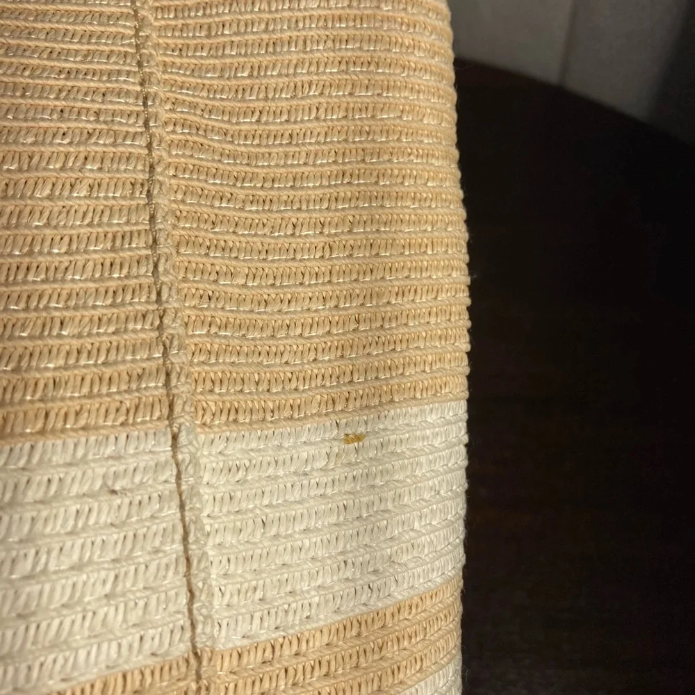 Kate Spade Beige and White Tote SHOULDERBAG Bag